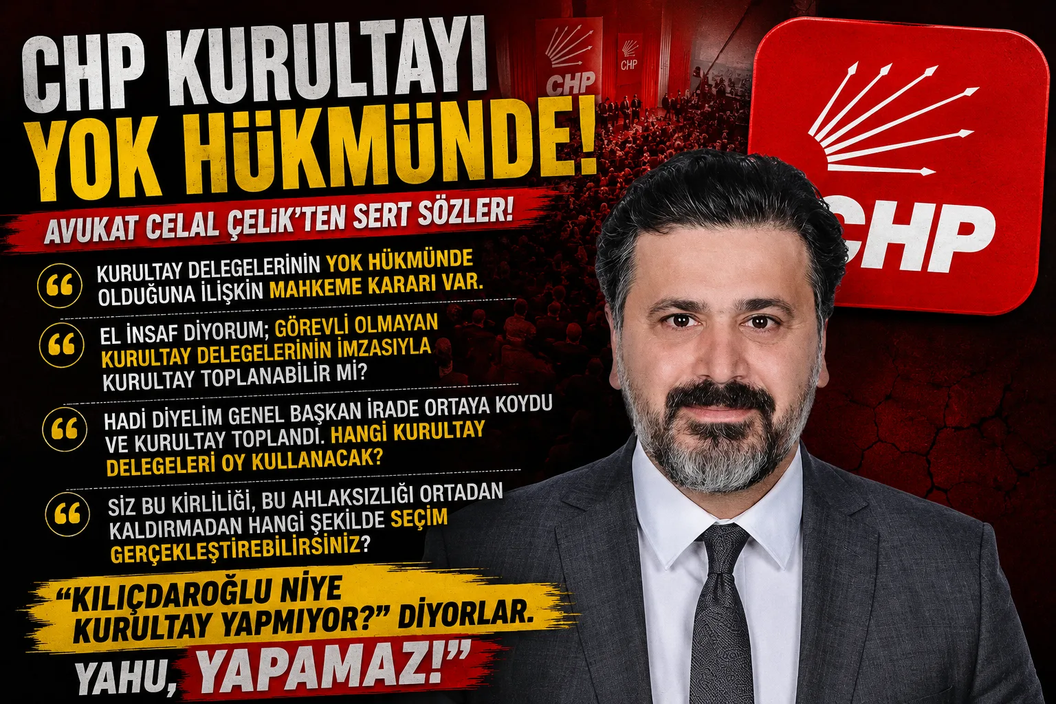 CHP’de kurultay krizi büyüyor!