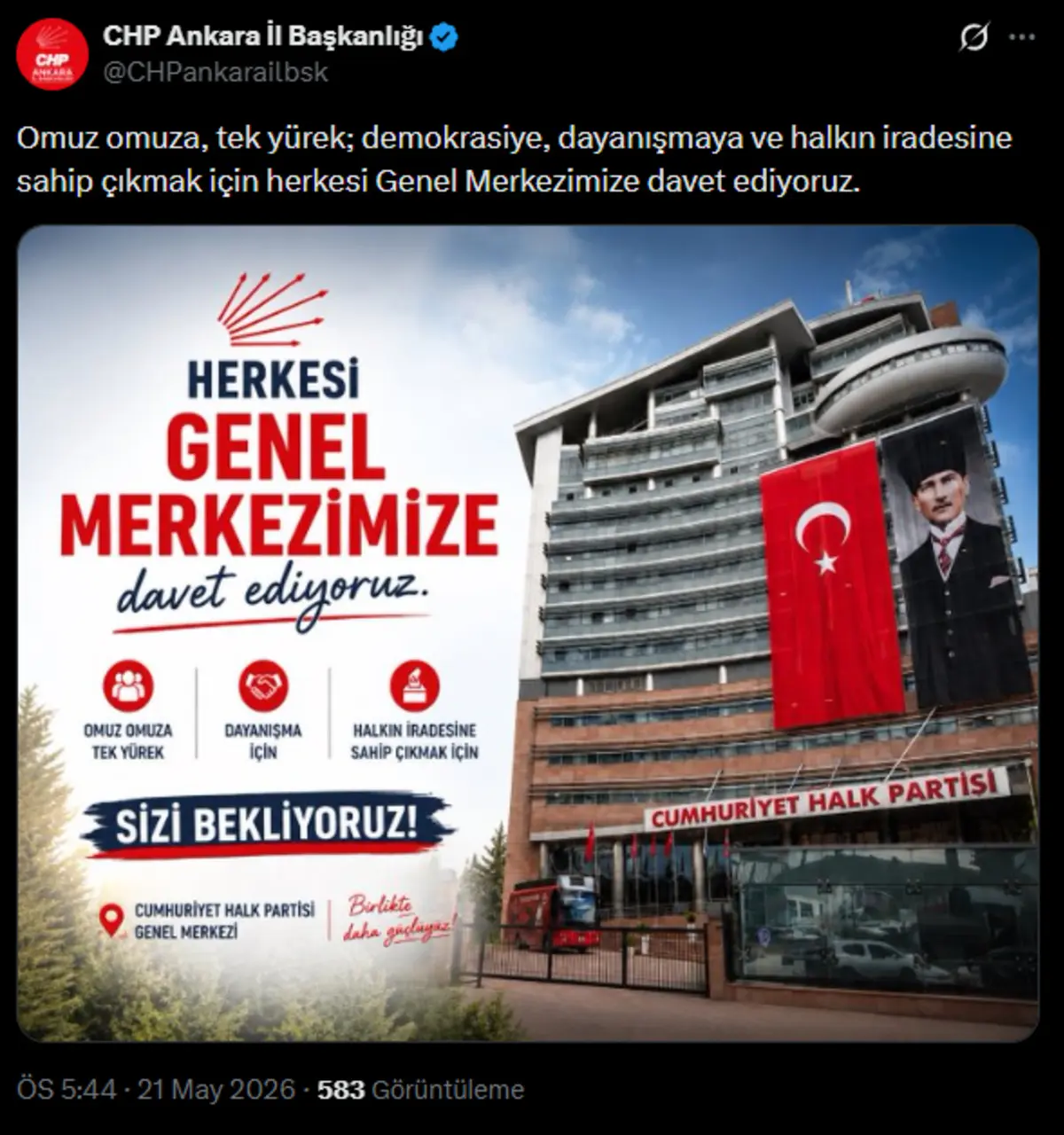 Son dakika | CHP Genel Merkezi önünde hareketli dakikalar!