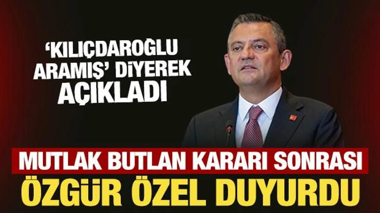 CHP’de Şok Gelişme: Özgür Özel Görevden Alındı!