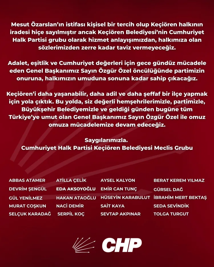 CHP’den İstifa Eden Başkan’a Seçmen Tepkisi