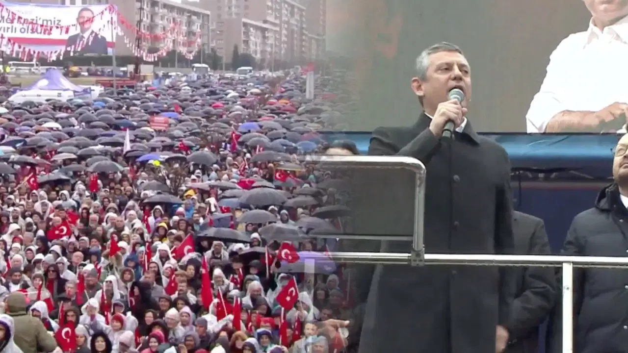 CHP Denizli Mitingi: Yağmura Rağmen Coşku Doruğa Ulaştı