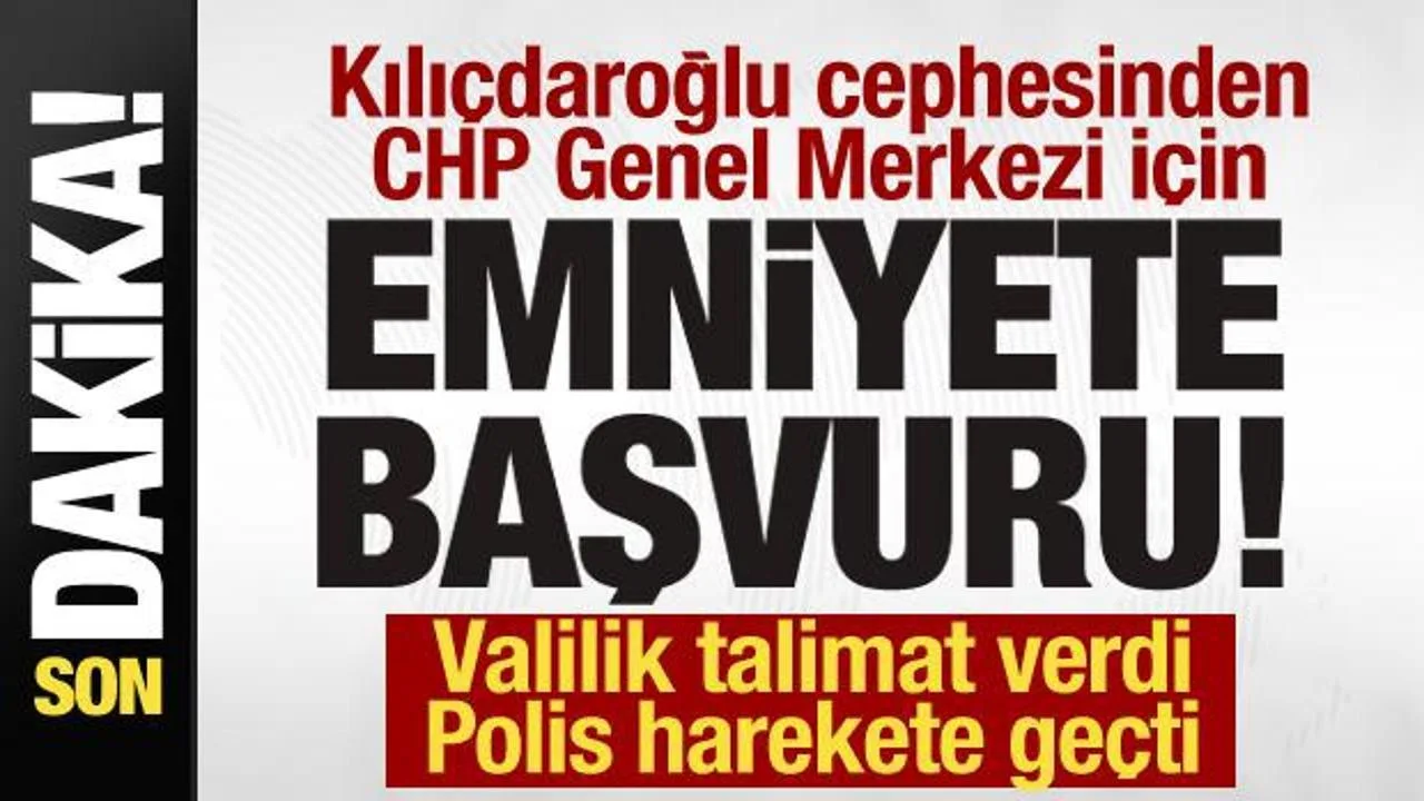 CHP Genel Merkezi’nde Gergin Anlar: Polis Devrede!