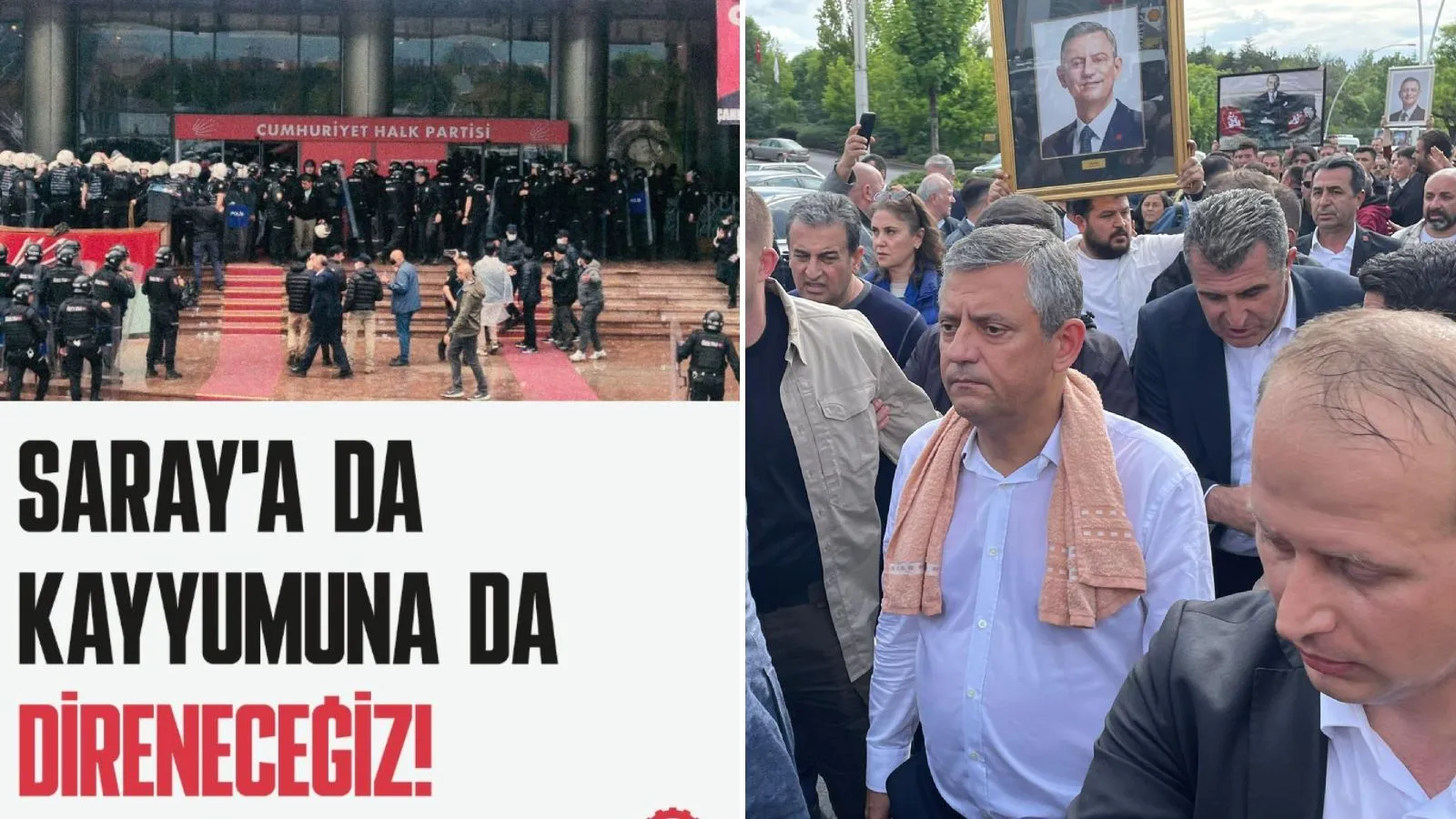 CHP Genel Merkezi’ne Polis Müdahalesi Protesto Edildi
