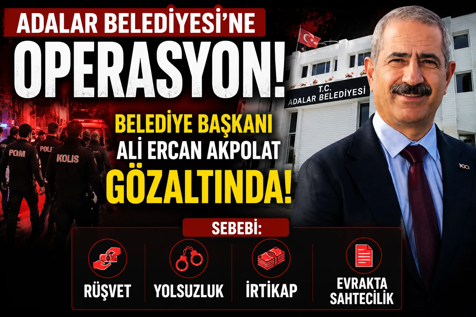 CHP’li Adalar Belediyesi’ne operasyon!