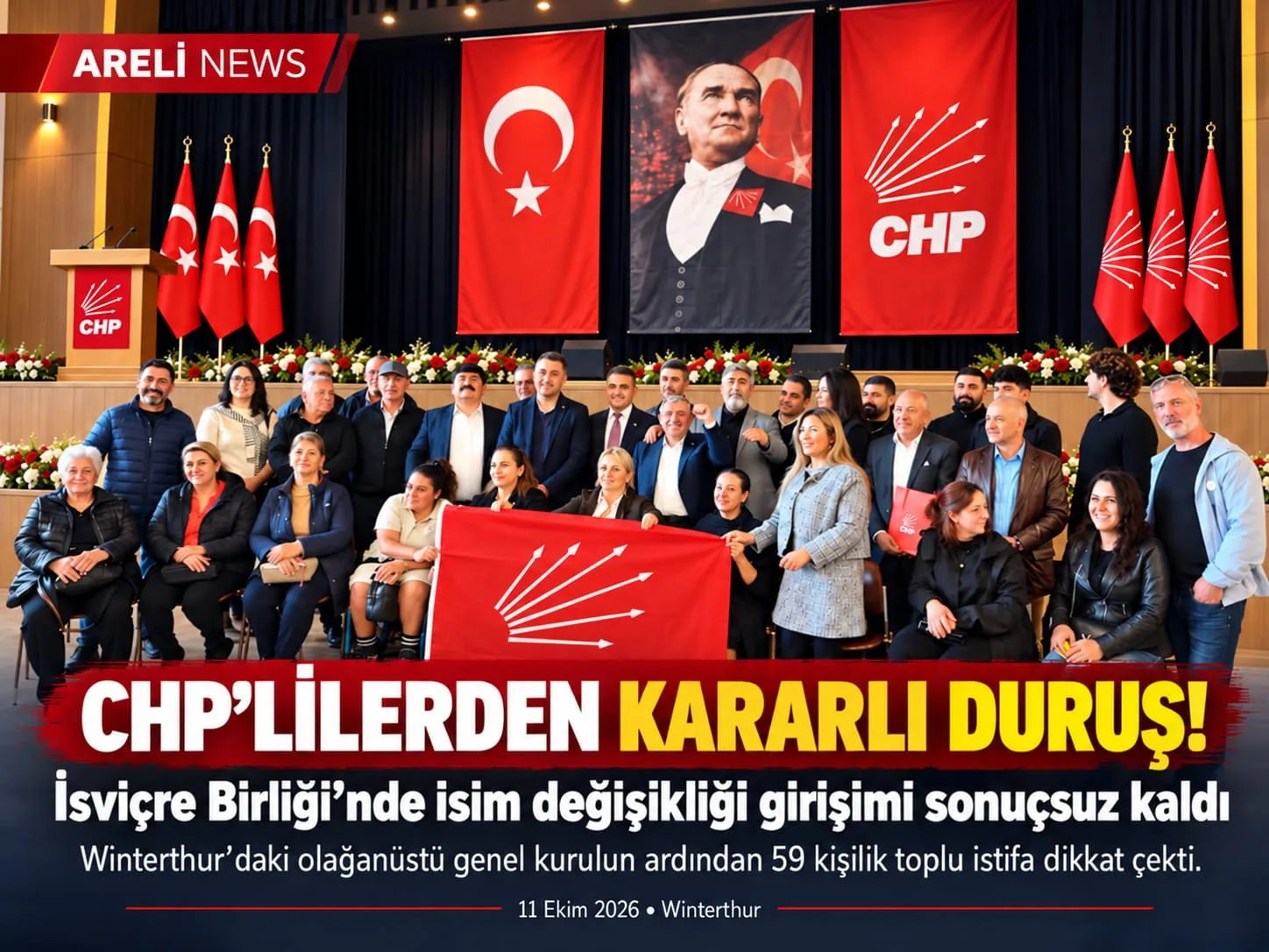CHP’lilerden kararlı duruş! İsim değişikliği girişimi kararı sonuçsuz kaldı..