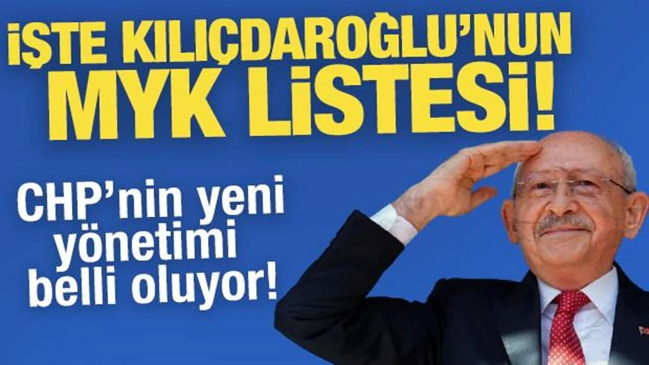 CHP’nin Yeni MYK Listesi Bugün Açıklanıyor!
