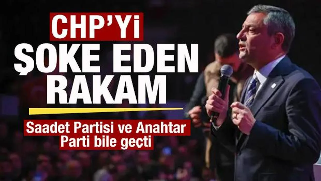 CHP Üye Sayısında Şok: Saadet ve Anahtar Geçti!