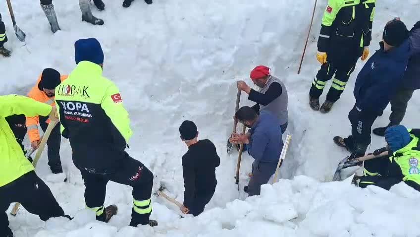 Çığ Altında Kayıp Çoban İçin Arama Yeniden Başladı