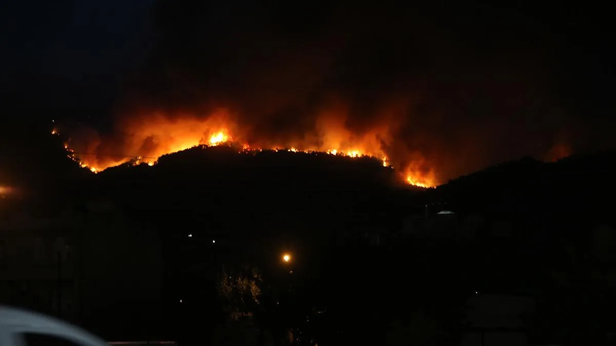 Çine’deki Yangında Sıcaklık 441 Dereceye Ulaştı!