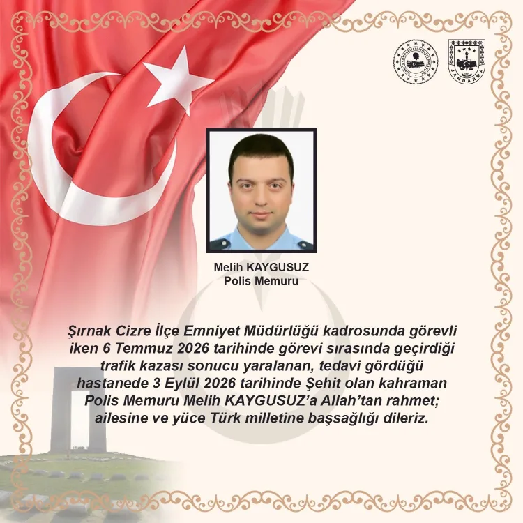 Cizre’de Trafik Kazasında Şehit Polis Memuru!