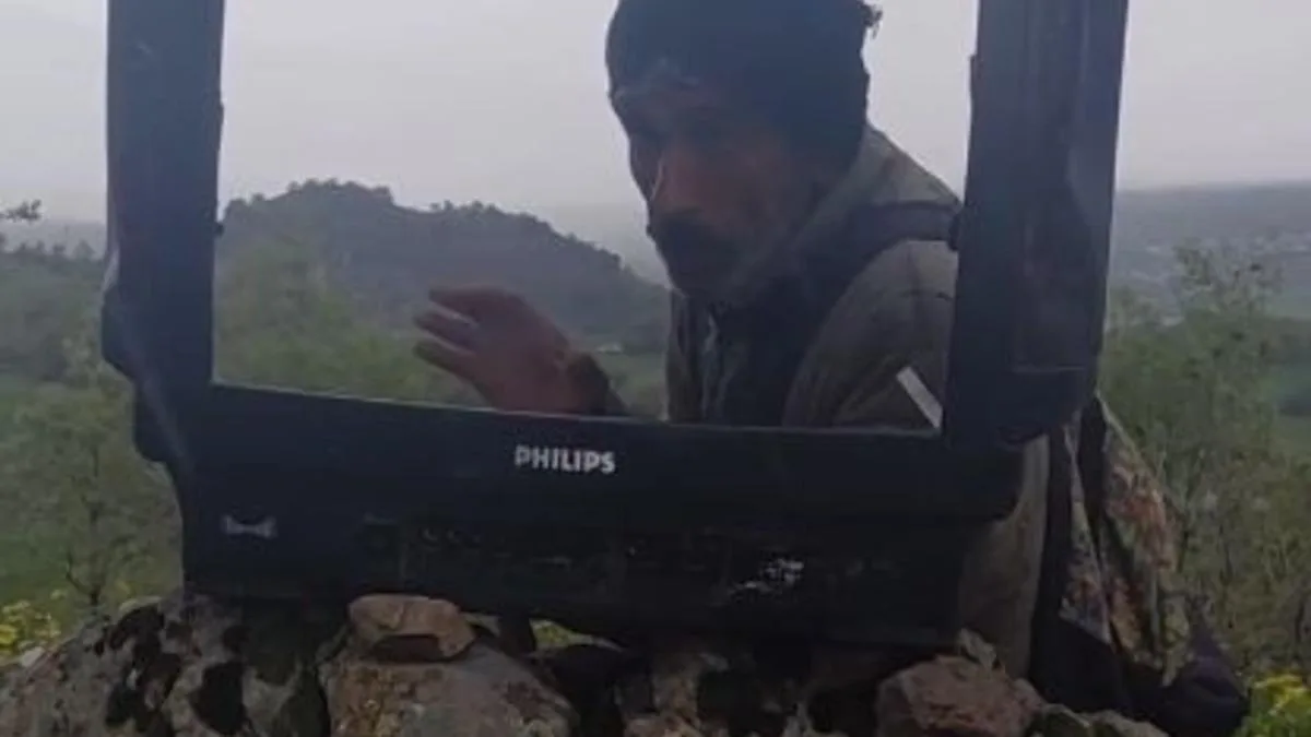 Çoban Televizyondan Hava Durumu Sunuyor!