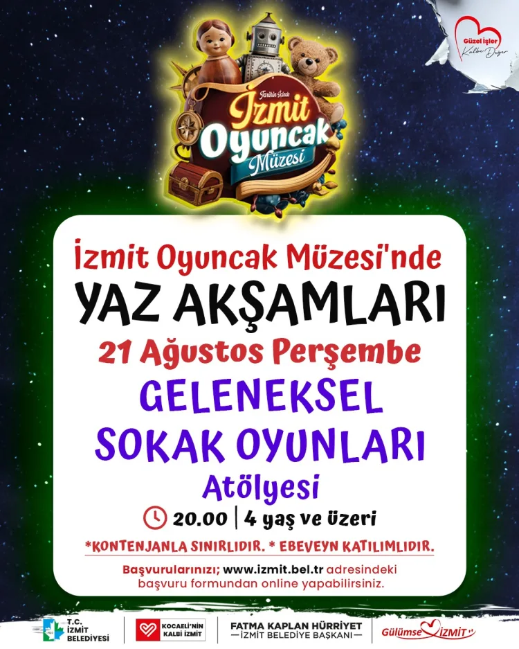 Çocuklar İçin Geleneksel Sokak Oyunları Atölyesi!