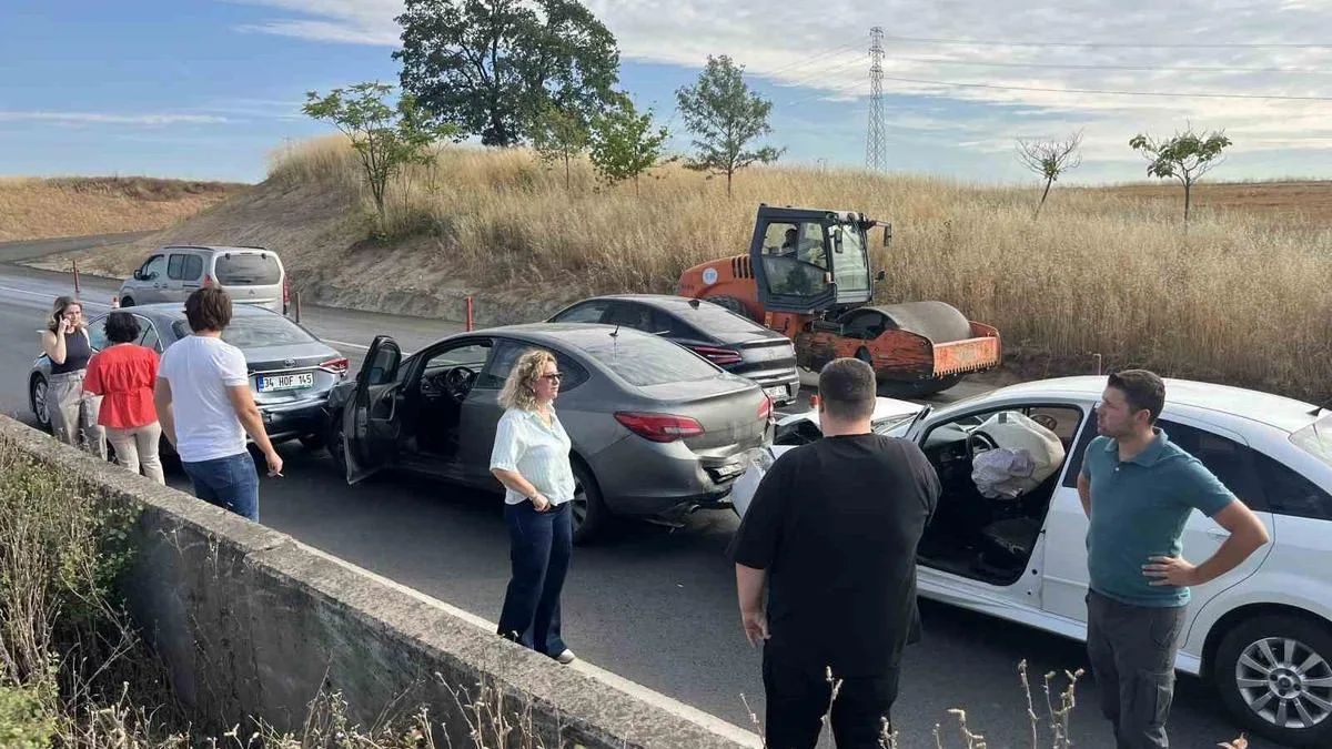 Çorlu’da Zincirleme Kaza: 6 Araç Karıştı