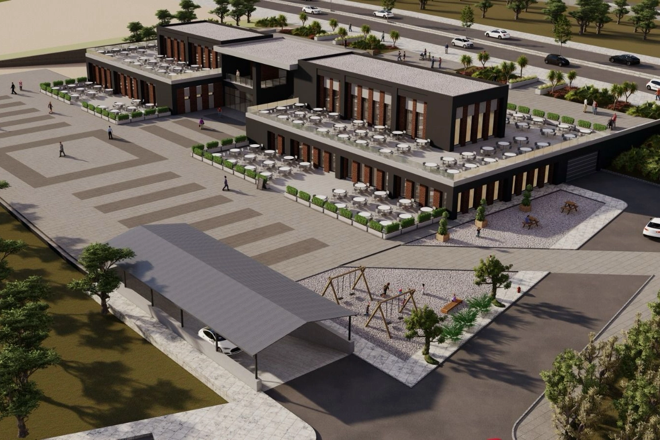 Çorum’a Yeni Teras Bahçe ve Otopark Projesi!