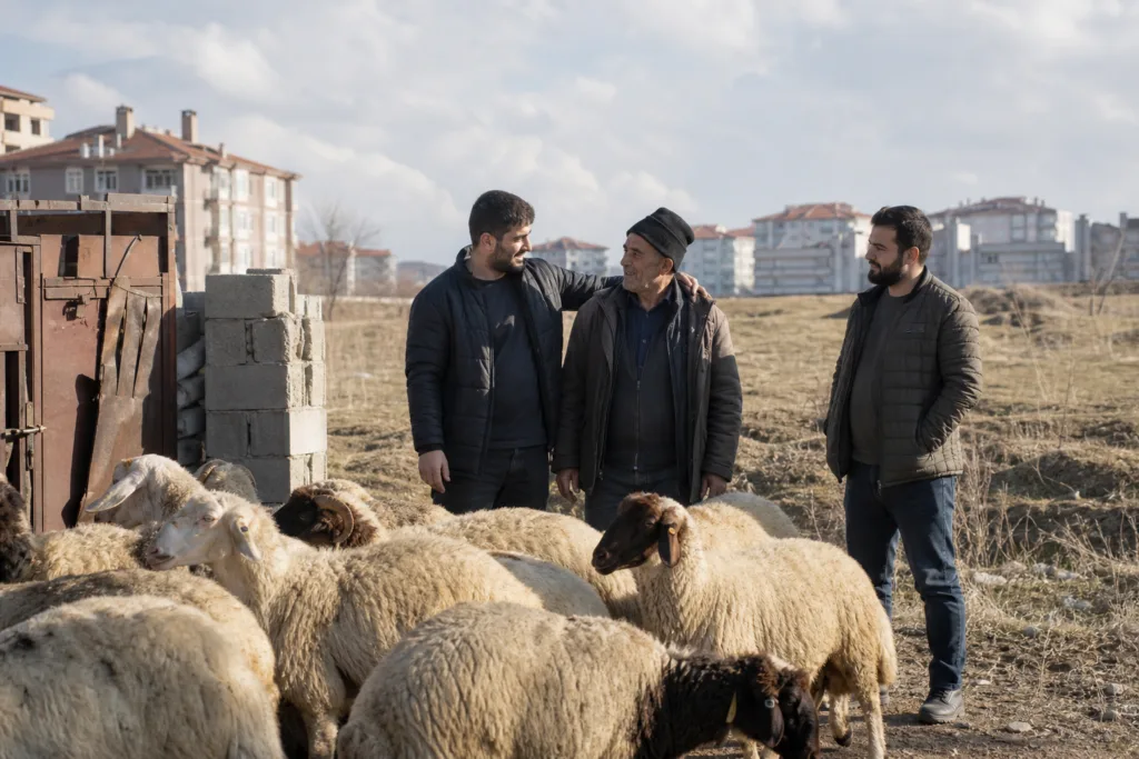 Çorum’da Kaçan Koyunlar Boş Arazide Bulundu