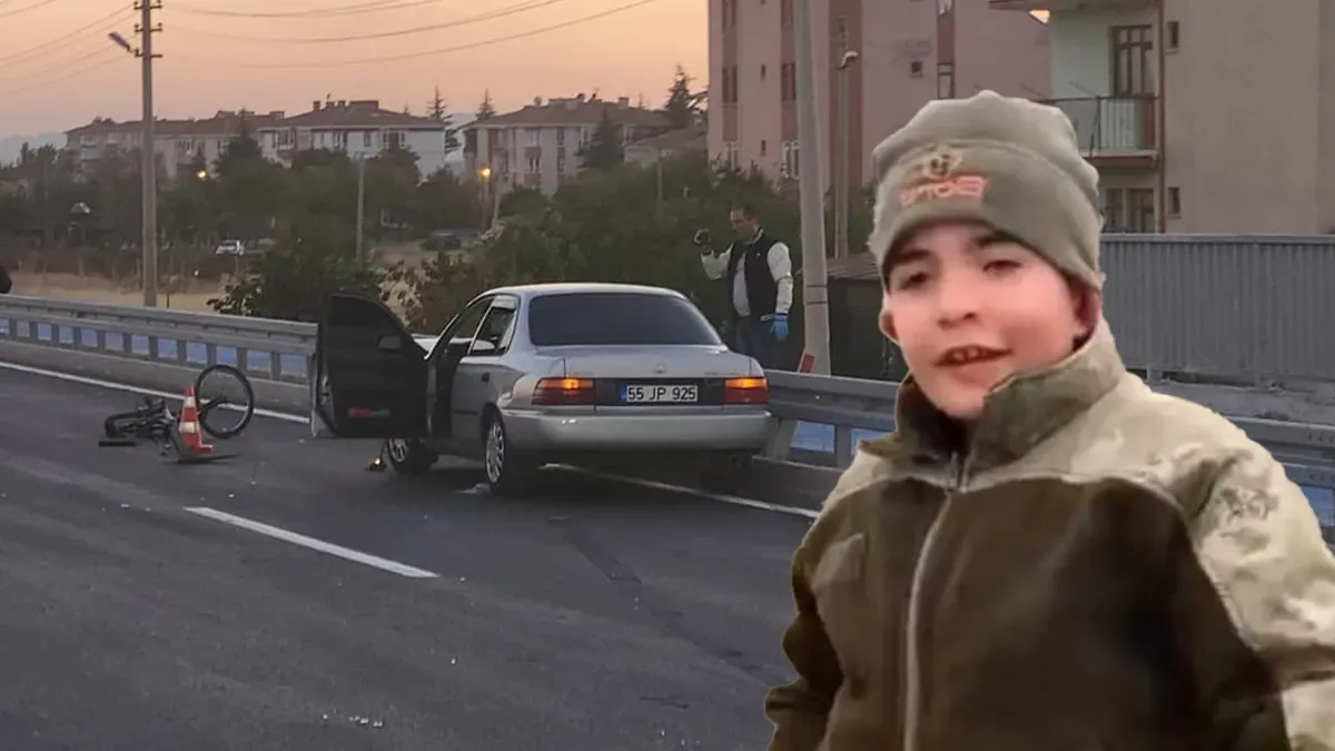 Çubuk’ta Bisikletli Çocuğa Otomobil Çarptı