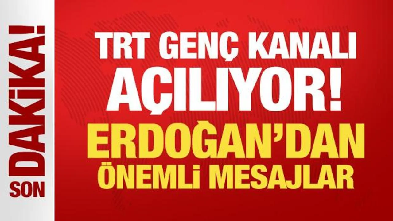Cumhurbaşkanı Erdoğan’dan TRT Genç Kanalı Açılışı