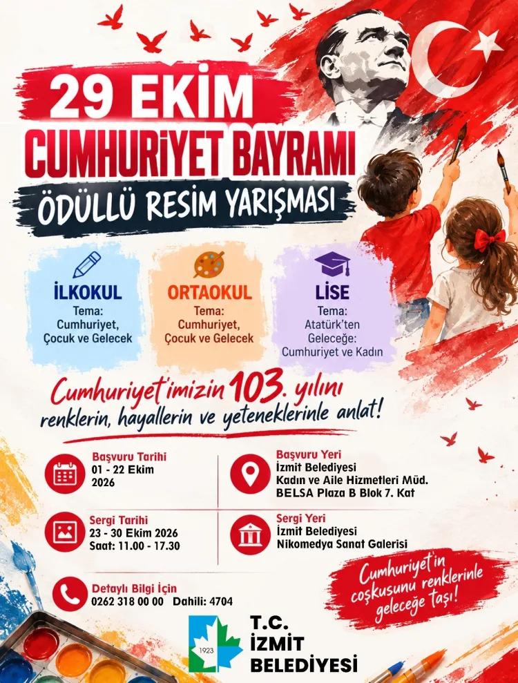 Cumhuriyet İçin Resim Yarışması Başlıyor!