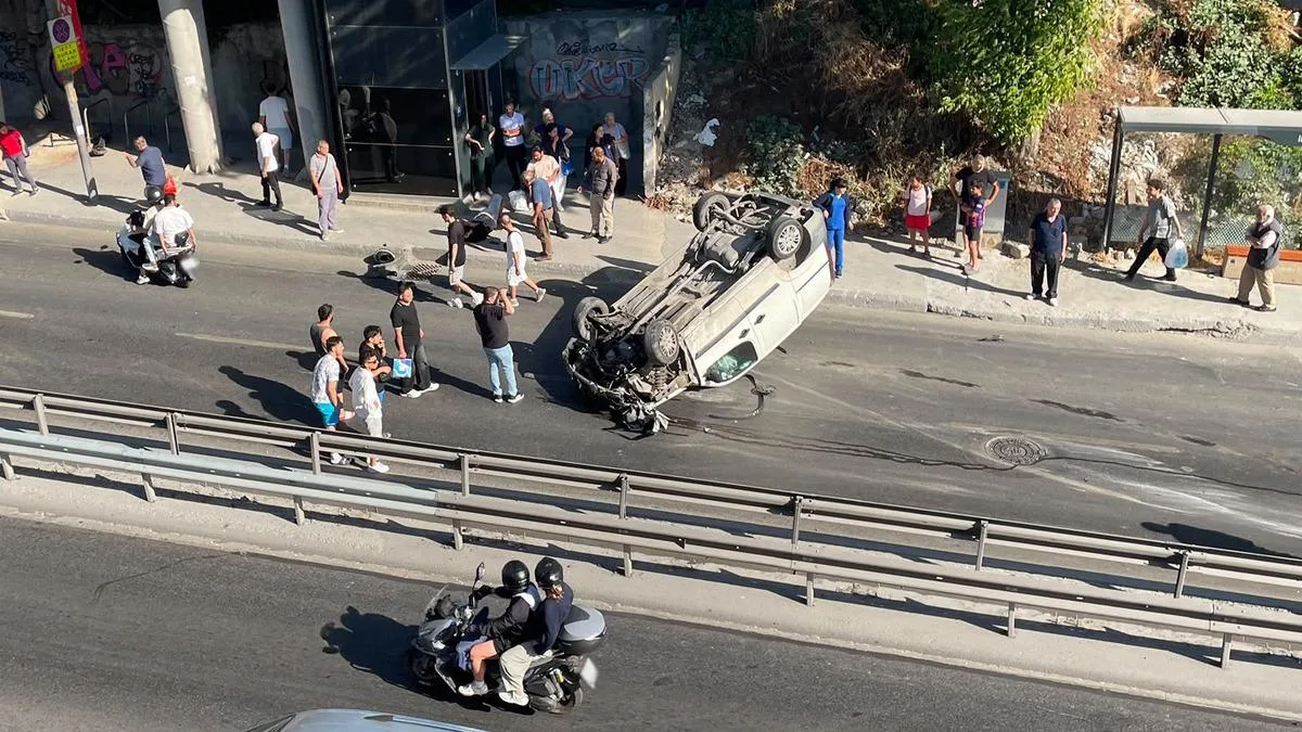 D-100’de Otomobil ve Motosiklet Çarpıştı!