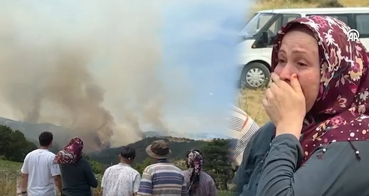 Dağdemirler Köyü’nde Yangın, Köylüler Gözyaşına Boğuldu