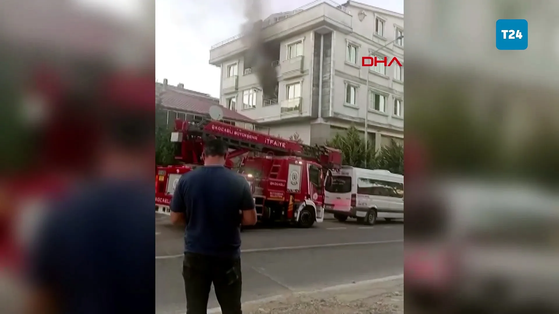 Darıca’da Yangın Anında Patlama Anı Kamerada!