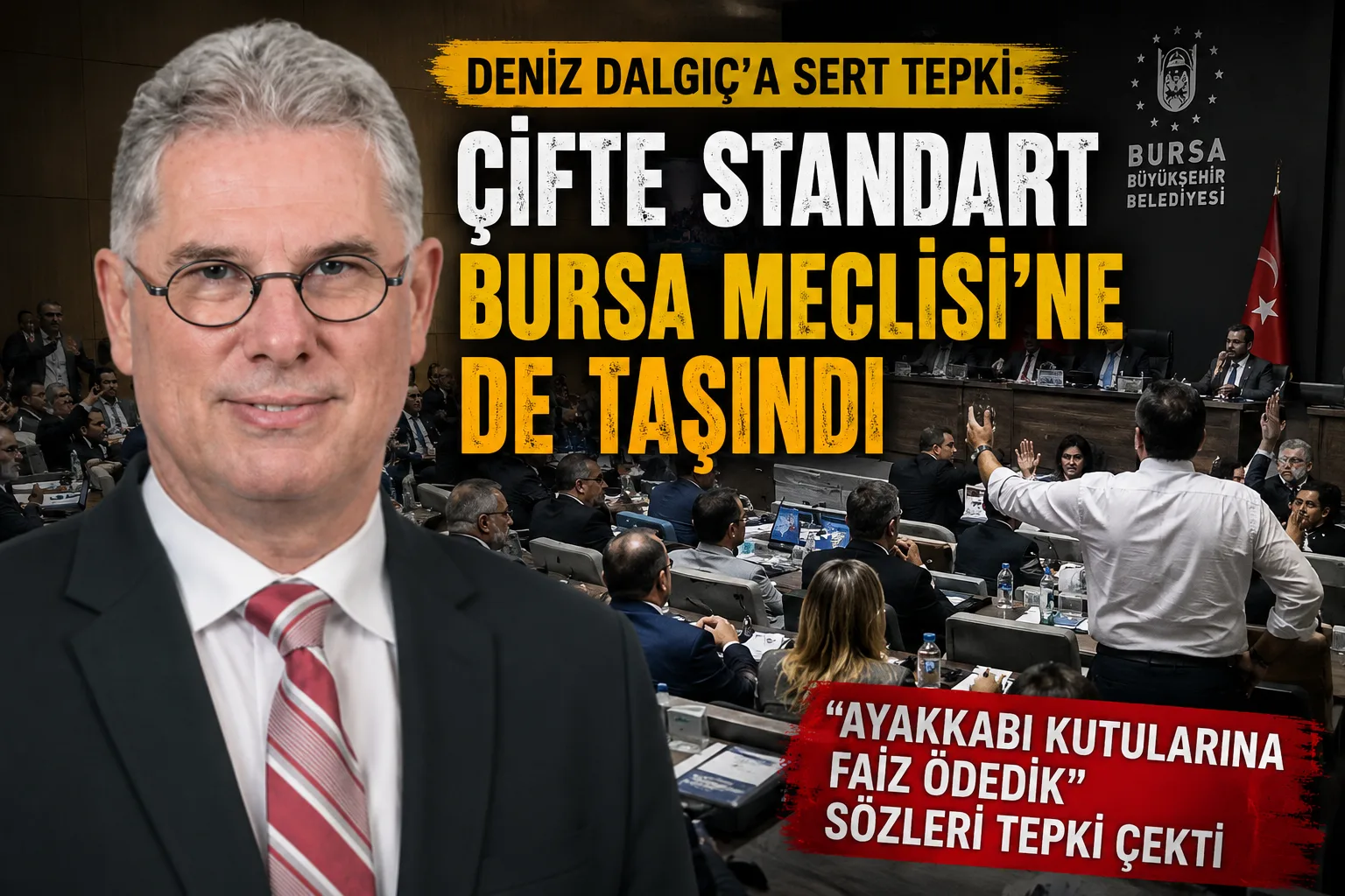 Deniz Dalgıç’a sert tepki: “Çifte standart Bursa Meclisi’ne de taşındı”