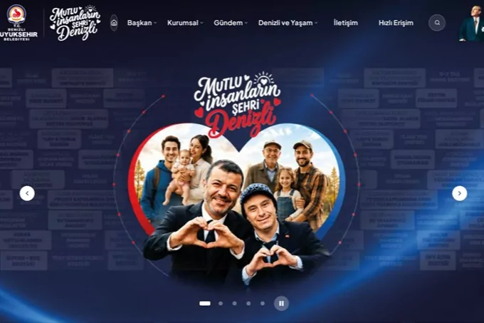 Denizli Belediyesi’nin Yeni Web Sitesi Hizmete Girdi!