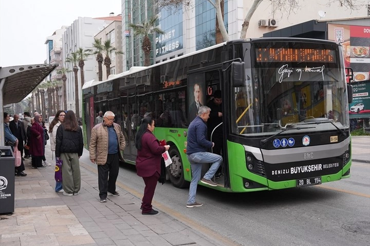 Denizli’de Bayramda Otobüsler Ücretsiz!