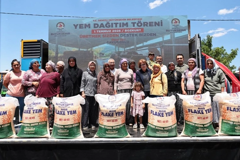 Denizli’de Yem Desteği Üreticiye Can Suyu Oldu!