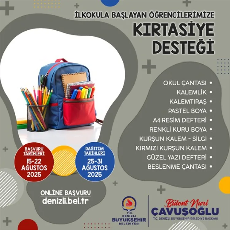 Denizli’den Çocuklara Eğitim Desteği Müjdesi!