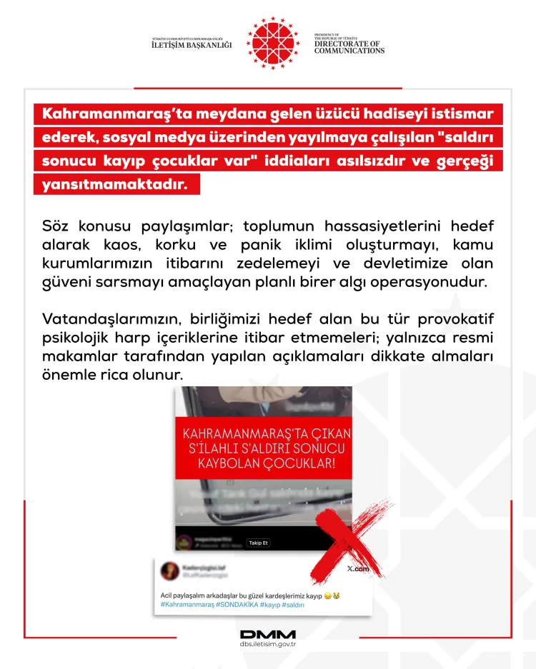 Dezenformasyon Uyarısı: Kayıp Çocuk İddiaları Asılsız!
