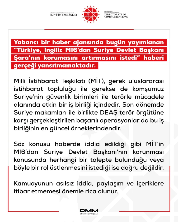 Dezenformasyon Uyarısı: Türkiye-MI6 İddiası Asılsız