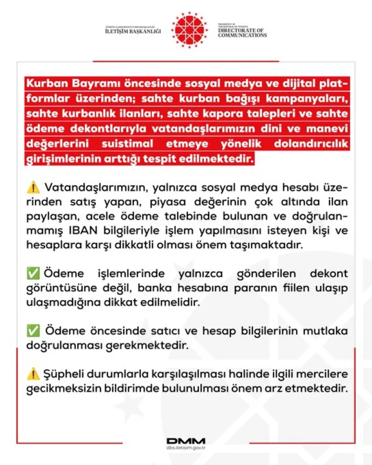 Dezenformasyonla Mücadele: Bayramda Dikkat!