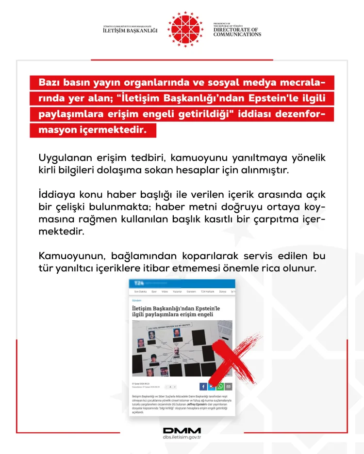 Dezenformasyonla Mücadele: Epstein İddiaları Yanlış!