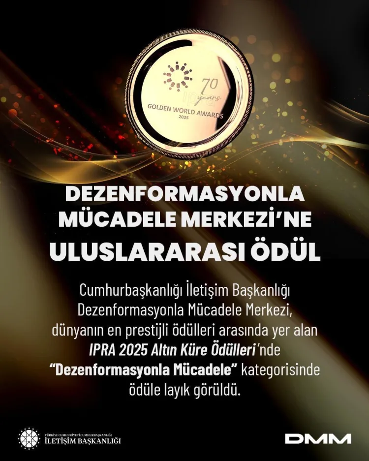Dezenformasyonla Mücadele Merkezi’ne Ödül!