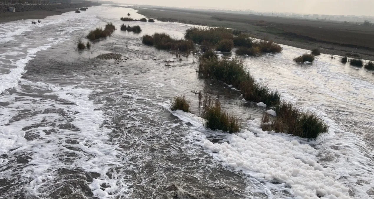 Dicle Nehri’ndeki Köpüklenme Çevreyi Tehdit Ediyor