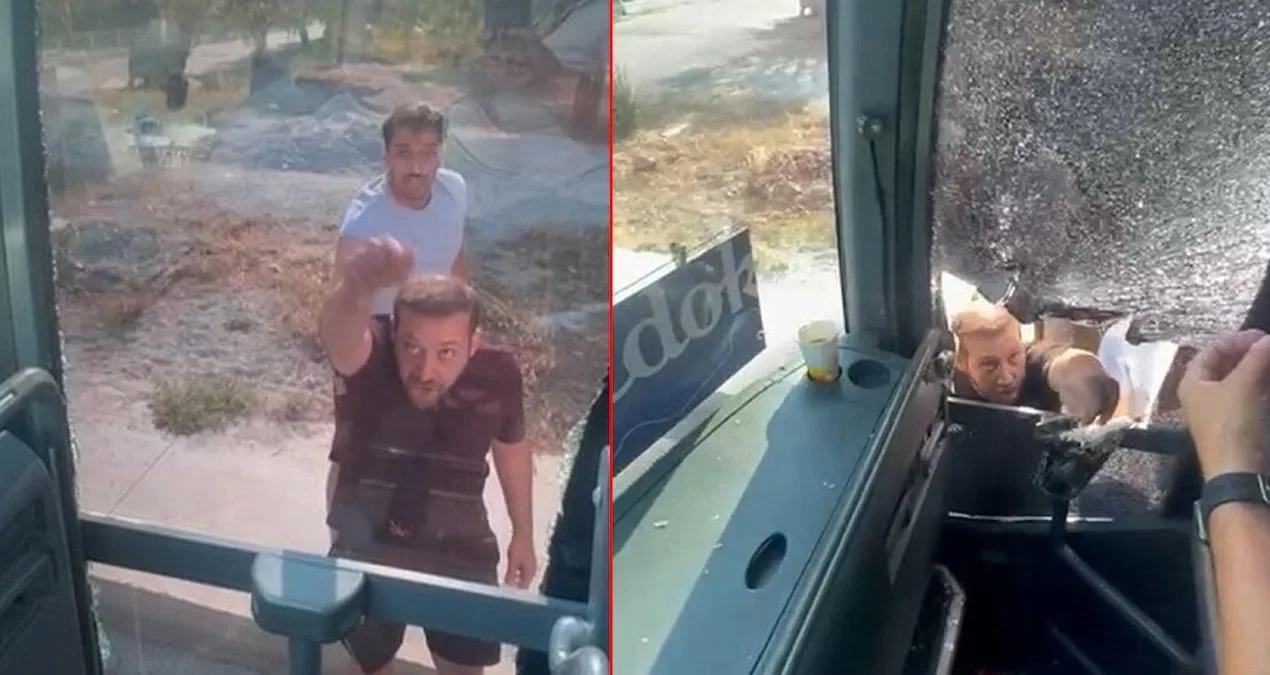 Didim’de Tur Otobüsüne Saldırı: Şoför Yaralandı