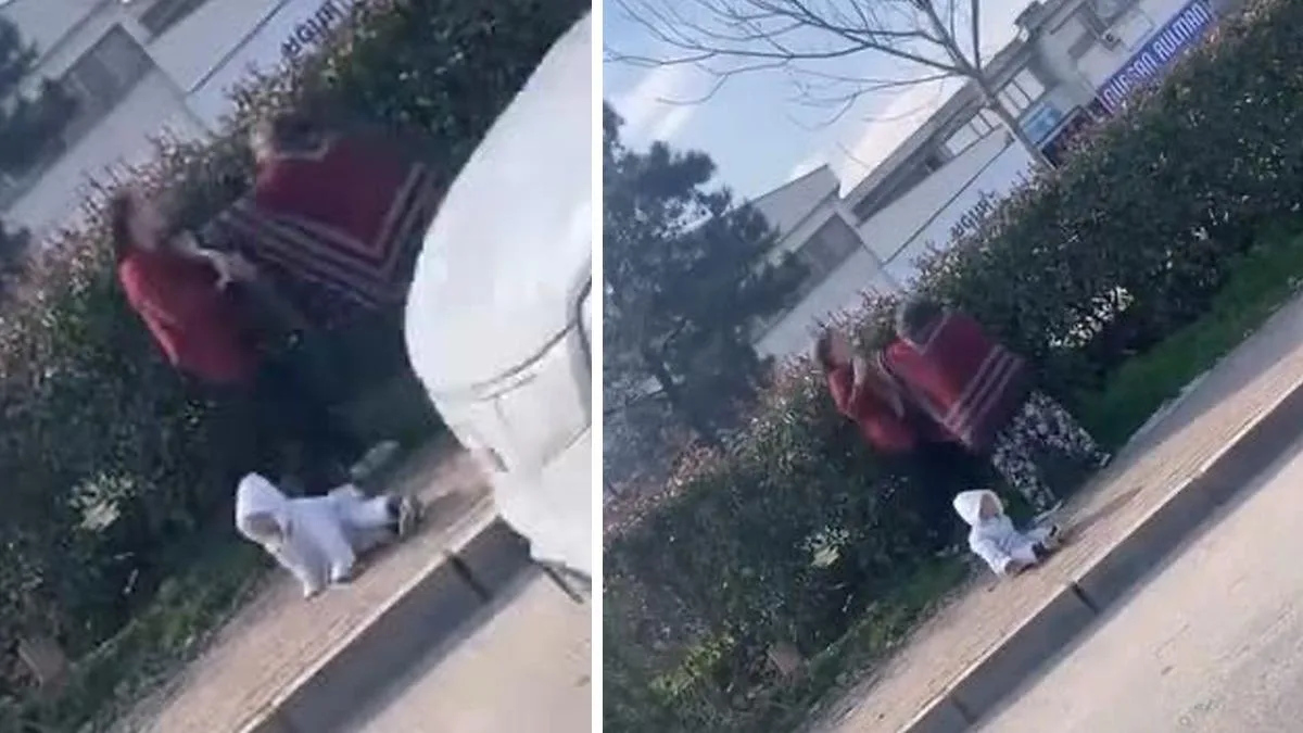 Dilenci Kadınlar Arasında Kavga: Bebek Yere Düştü!