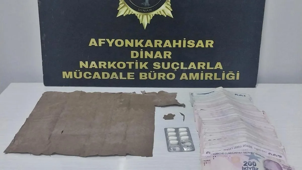 Dinar’da Uyuşturucu Operasyonu: 40 Bin TL Ele Geçirildi