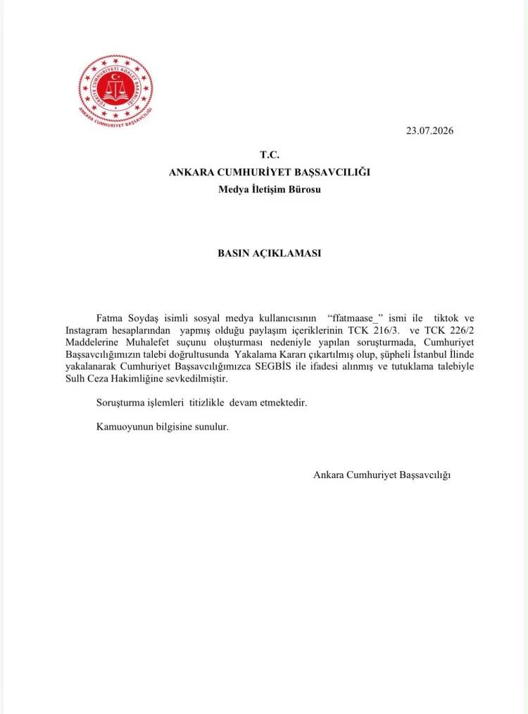 Dini Değerleri Aşağılayan Sosyal Medya Şüphelisi Tutuklandı
