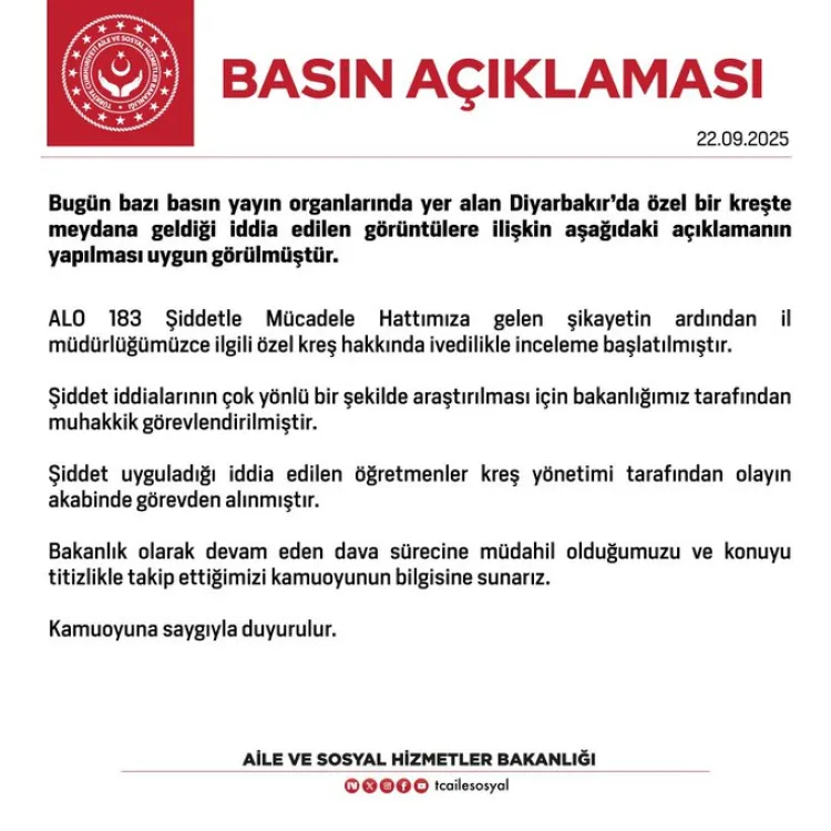 Diyarbakır’da Kreşte Şiddet İddiasına İnceleme Başlatıldı