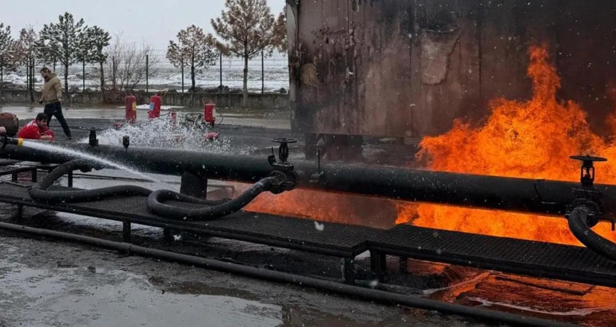 Diyarbakır’da Petrol Kuyusunda Yangın Paniği!
