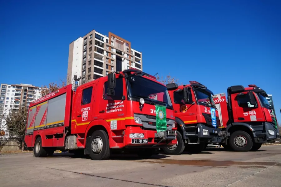 Diyarbakır Büyükşehir Belediyesi yeni itfaiye aracı