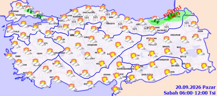 Doğu Akdeniz ve Karadeniz’e Kuvvetli Yağış Uyarısı!