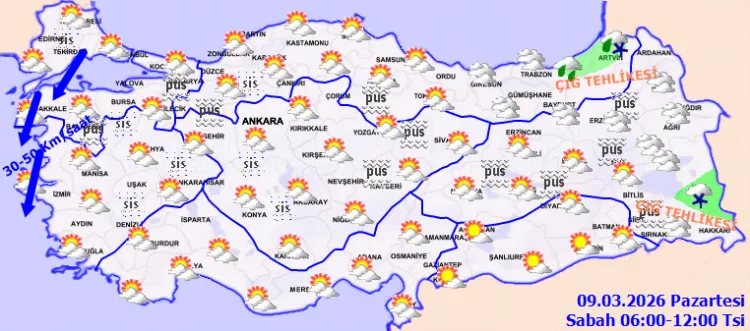 Doğu’da Kar, Rüzgar ve Çığ Tehlikesi Uyarısı!