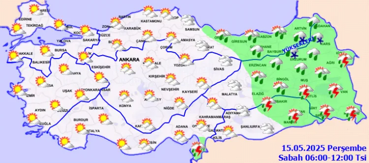 Doğu’da Kuvvetli Yağışlar Bekleniyor!
