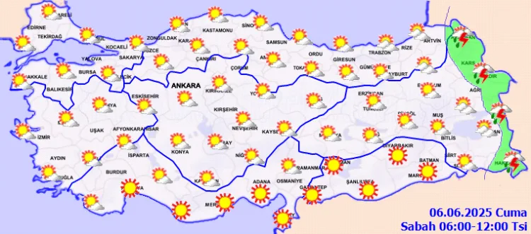 Doğu’da Sağanak, İç Anadolu’da Sıcaklık Artışı!