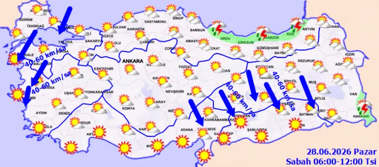 Doğu Karadeniz’de Sağanak Yağış Bekleniyor!