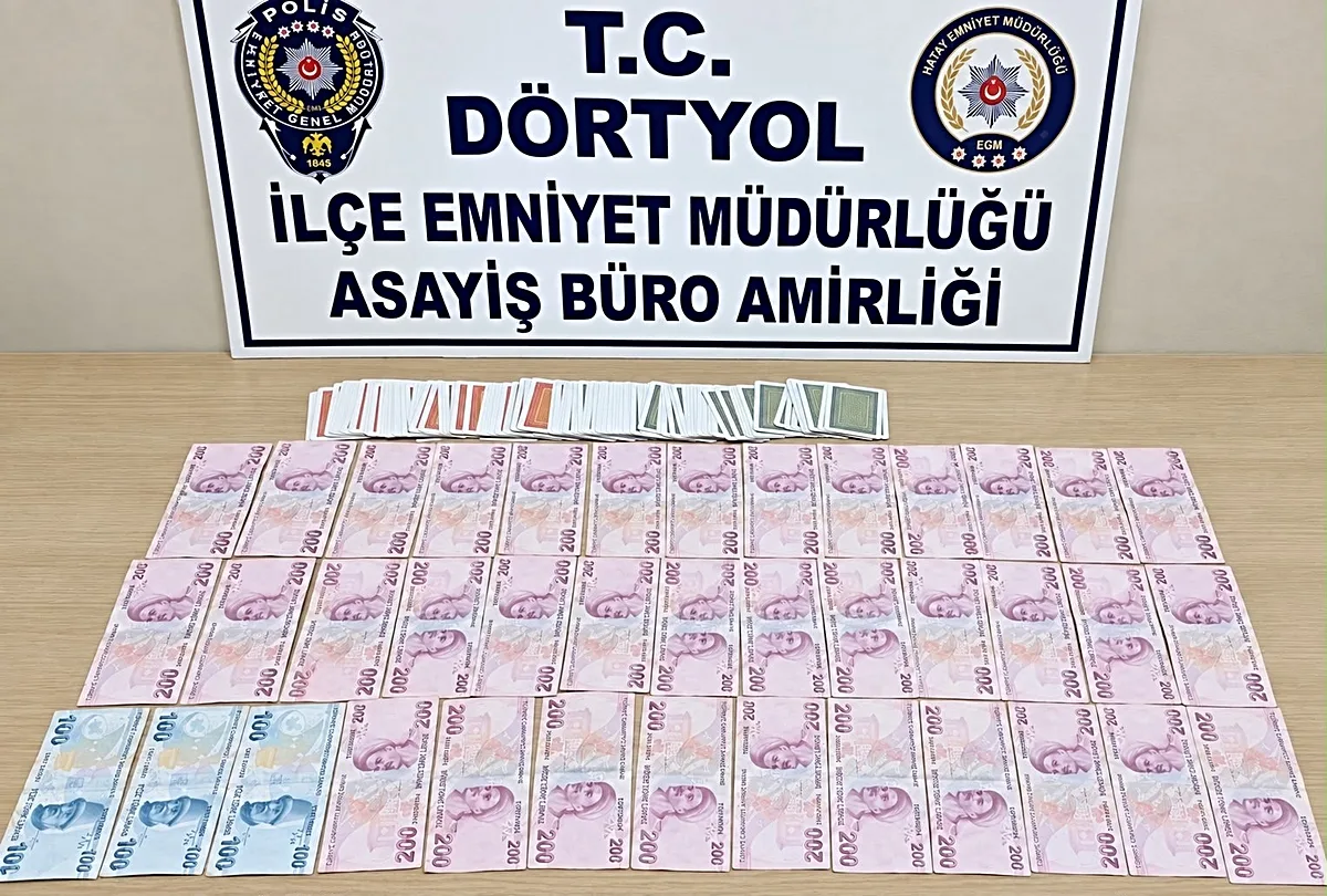 Dörtyol’da Kumar Oynayan 5 Kişiye 58 Bin TL Ceza Kesildi