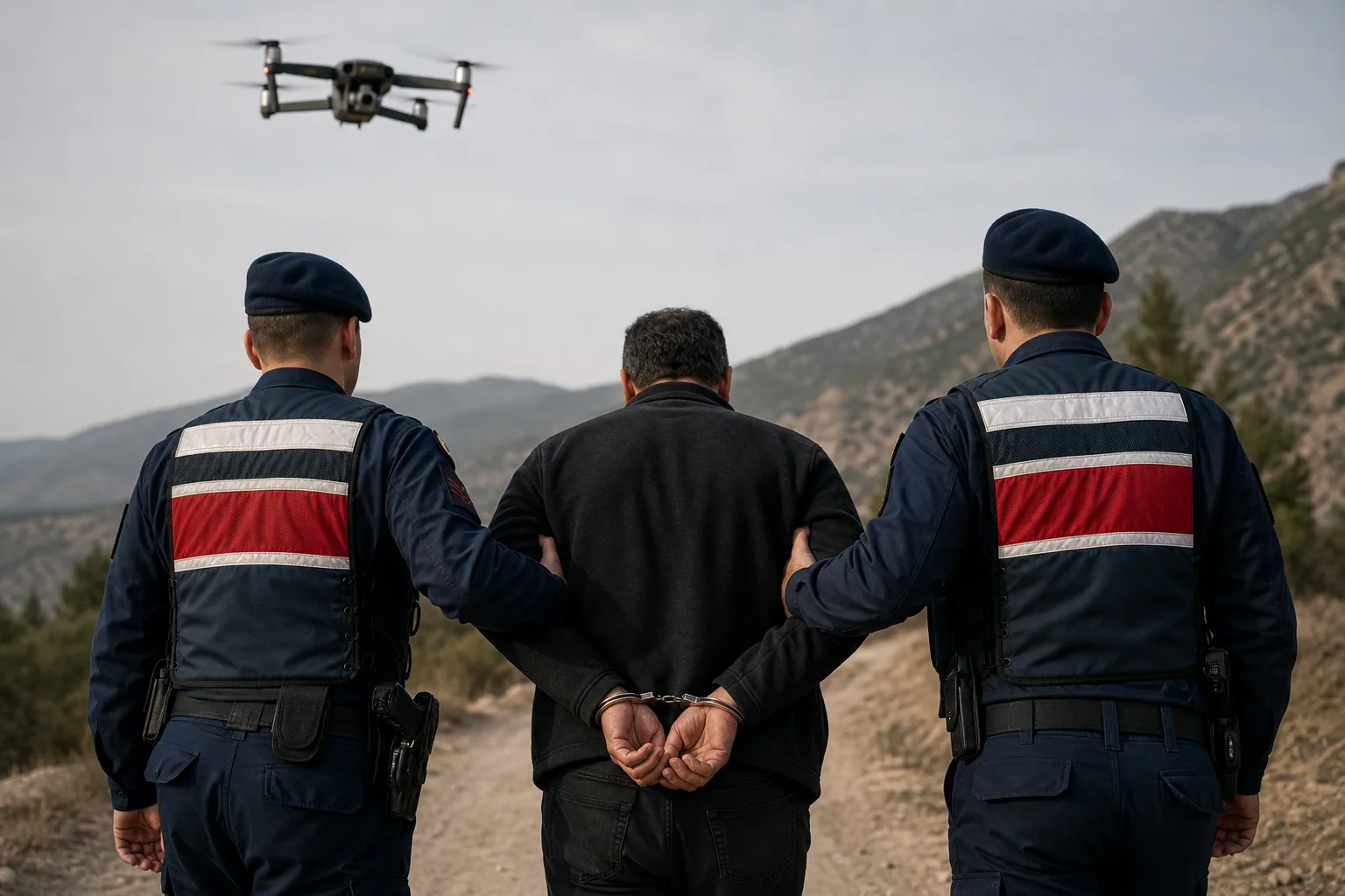 Dron ile Yakalanan Firari Hükümlü H.G. Cezaevine Gönderildi